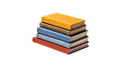 Books isolated on transparent background, Generative ai.