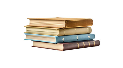 Fototapeta premium Books isolated on transparent background, Generative ai.