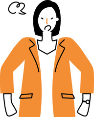 激怒するキャリアウーマン