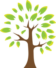 Obraz premium Elegant creative tree design of color