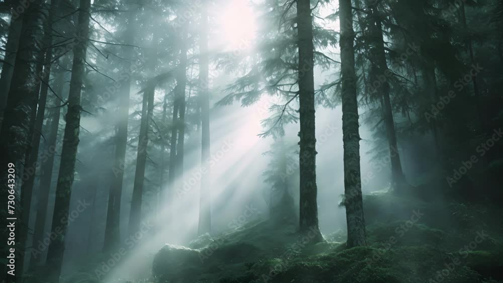 Poster as the fog envelops the forest the br ensembles dynamics shift and change like the shifting shapes o