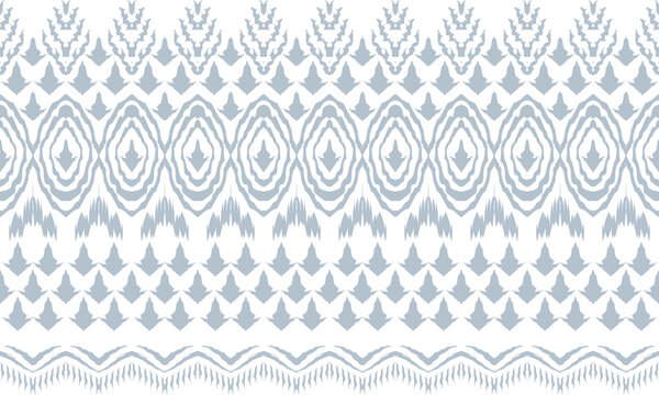 Hand ikat seamless pattern vector.Design for background ,curtain, carpet, wallpaper, clothing, wrapping, Batik, vector illustration.