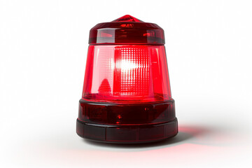 red flashing light round, alarm or attention signal