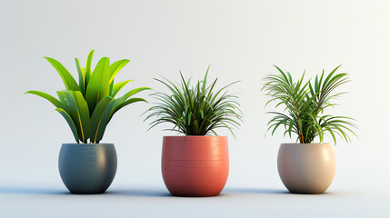 Obraz premium Set of Pot in Realistic Style