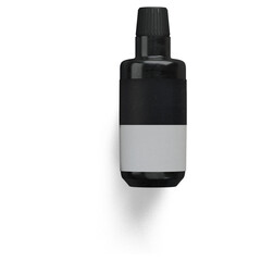 Realistic bottle ink isolated on transparent background.fit element for scenes project.