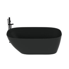bathtub isolated on a transparent background, 3D illustration, and a CG render