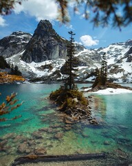 Glacier lake paradise