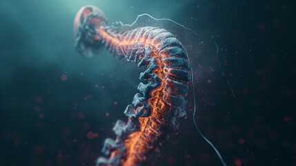 Spinal cord  concept design - obrazy, fototapety, plakaty