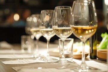 Tasting drink concept background . 