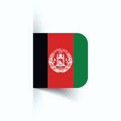 Afghanistan national flag, Afghanistan National Day, EPS10. Afghanistan flag vector icon