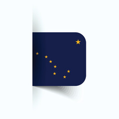 Alaska national flag, Alaska National Day, EPS10. Alaska flag vector icon