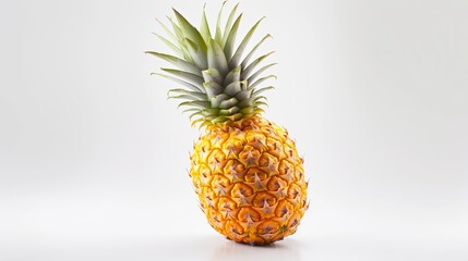Pineapple isolated on white background. presentation. advertisement. template product. for artwork. copy text space.