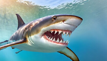 Fototapeta premium shark in the sea