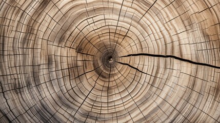 The surface of the cut of an old tree. The rough organic texture of the tree rings. Natural texture.