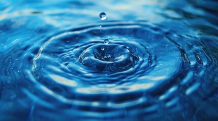 Captivating abstraction of water ripples and rings, a dance of liquid artistry, Ai Generated