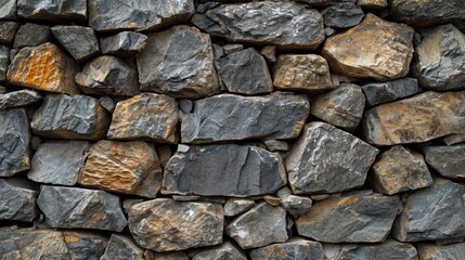 Immerse in the rugged texture of a rock background, evoking the essence of nature. Ai Generated.