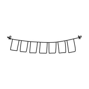 recommend clip art: Doodle party bunting flags for decoration