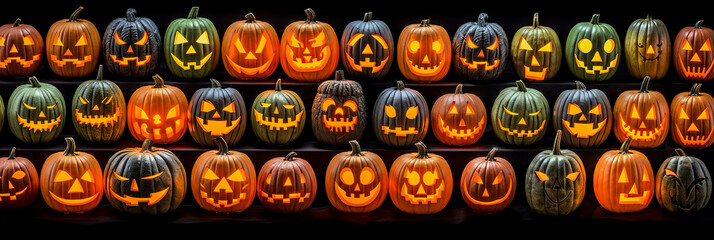 Creating a visually striking and festive representation of Halloween. Ai generated