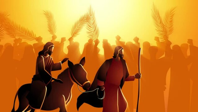 Biblical motion graphic series, Jesus comes to Jerusalem as King