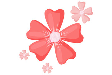 Hand Drawn Spring Flower Sticker Design