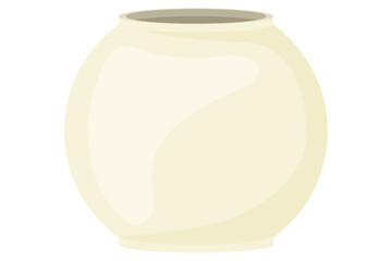 Vase Hand Drawn Spring Flower Sticker Design