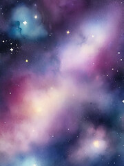 Obraz premium colorful galaxy night sky 5