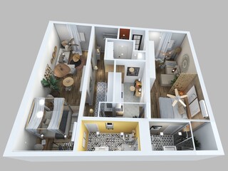 planos de casas turísticas de estilo moderno y mediterráneo 