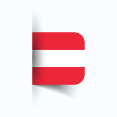Austria national flag, Austria National Day, EPS10. Austria flag vector icon