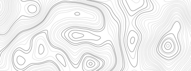 Topographic wave and curve line contour map background. Abstract wavy topographic map and curved lines background. Abstract geographic wave grid line map. - obrazy, fototapety, plakaty