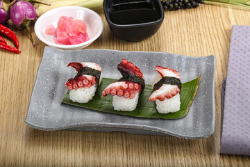 Japanese cuisine - sushi with octopus