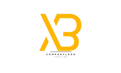 Alphabet letters Initials Monogram logo XB, XB INITIAL, XB letter
