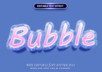 Glossy realistic bubble font. Inflated alphabet, 3D bubble letters.