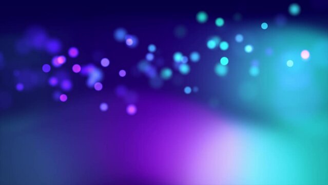 abstract blue background with bokeh video in 4k shots
