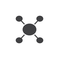 Mind map vector icon