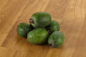 Fresh sweet juicy ripe feijoa