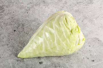 Cone sweetheart ripe green cabbage