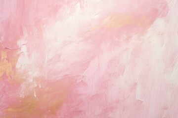 This photograph showcases a painting with a background consisting of vibrant pink and yellow hues.