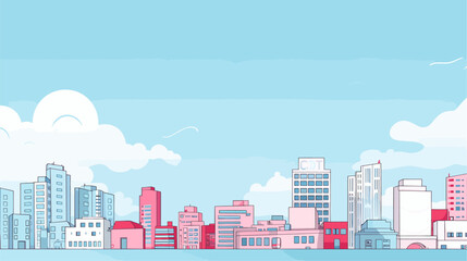Obraz premium Hospital background vector design inspired by healthcare using a variety of medical symbols building silhouettes and a clean color palette to evoke a sense of professionalism and care in a visually