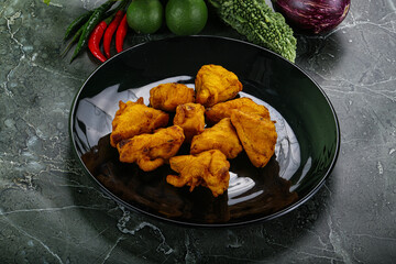 Indian cuisine - paneer pakora cheese