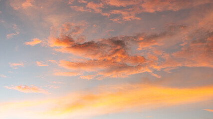 Naklejka na ściany i meble Orange skies on sunset time. After some edits.