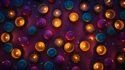 Beautiful background of Diwali celebration