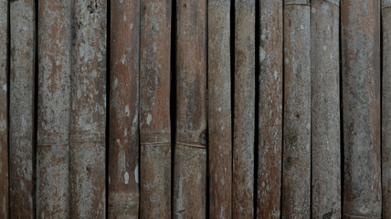 Old bamboo plank fence texture