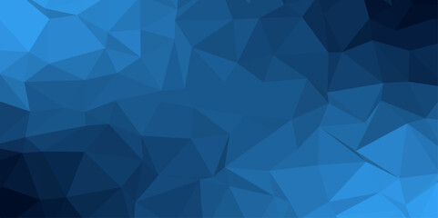 Blue Abstract Low Poly with triangle shapes Design. Modern Green mosaic with textured overlap layer background. The background for the web site, the texture of triangulation
