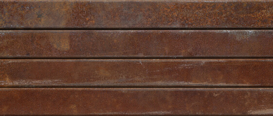 Stacked rusty square steel background