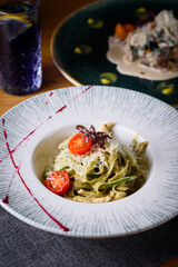 pasta with tomatoes and cheese