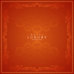 Beautiful ornamental floral frame stylish ethnic background