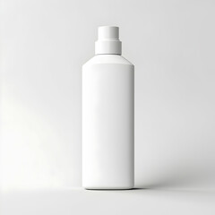 Empty cosmetic packaging bottle mockup without logo on white background. Perfect for presenting beauty product concepts.
