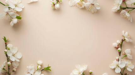 Fototapeta na wymiar Sanfte Blüten auf hellem Hintergrund