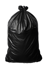 Naklejka premium Black Garbage Bag Isolated on Transparent Background - High-Quality PNG Image