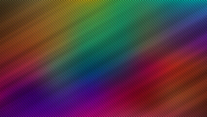 Vibrant vector design with gradient colors. Modern background with blending bright colors and diagonal lines. Abstract background with smooth blur effect and line art halftone pattern.